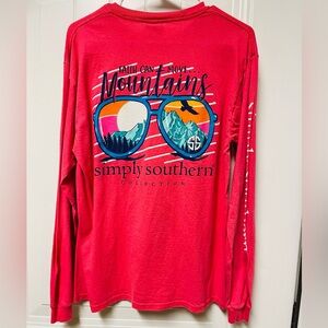 Women’s Simply Southern Long sleeve T-shirt. Size Medium. Gently used.